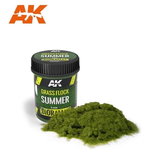 AK Interactive AK8220 Grass Flock 2mm Summer