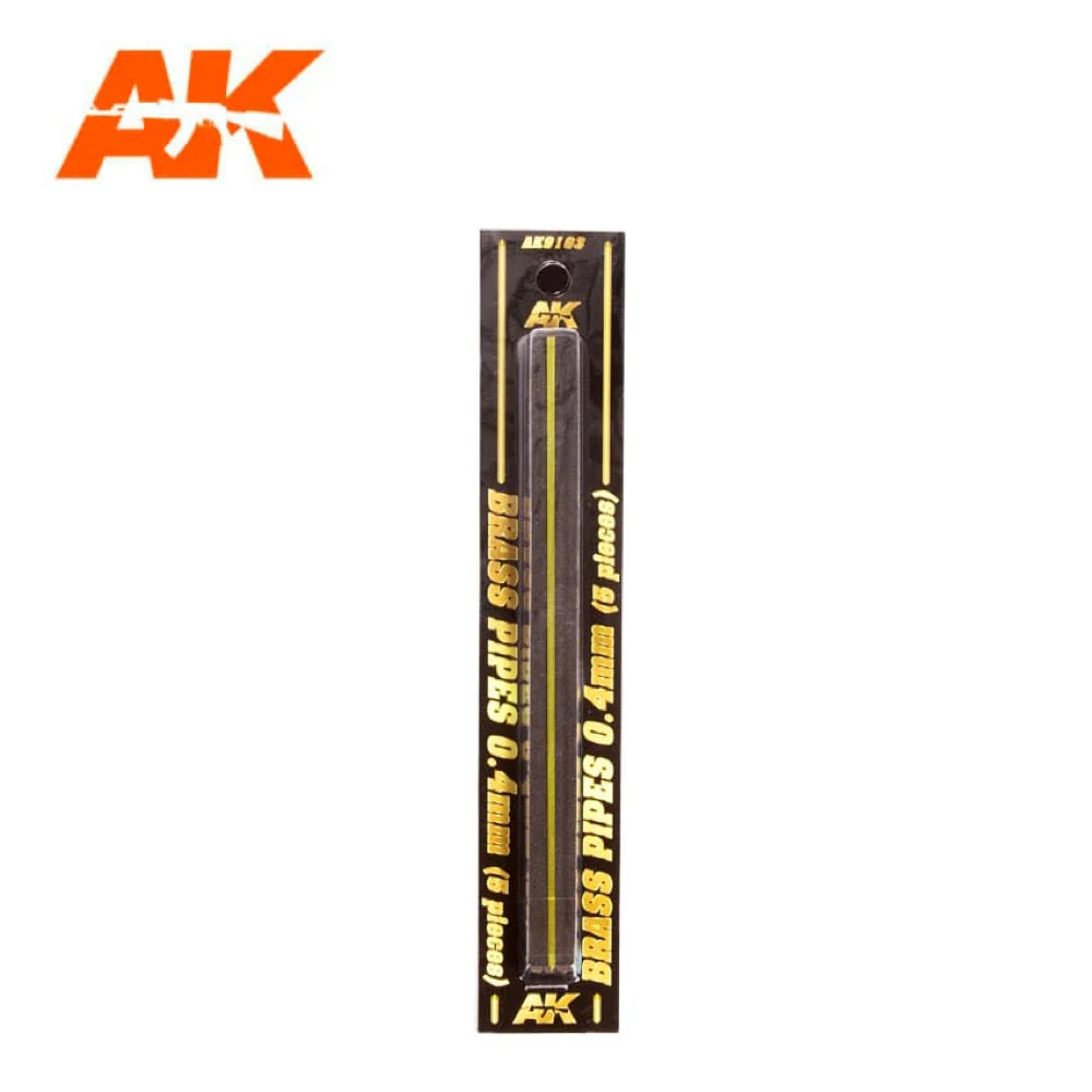 AK Interactive AK9103 Brass Pipes 0.4mm (5 Pack)