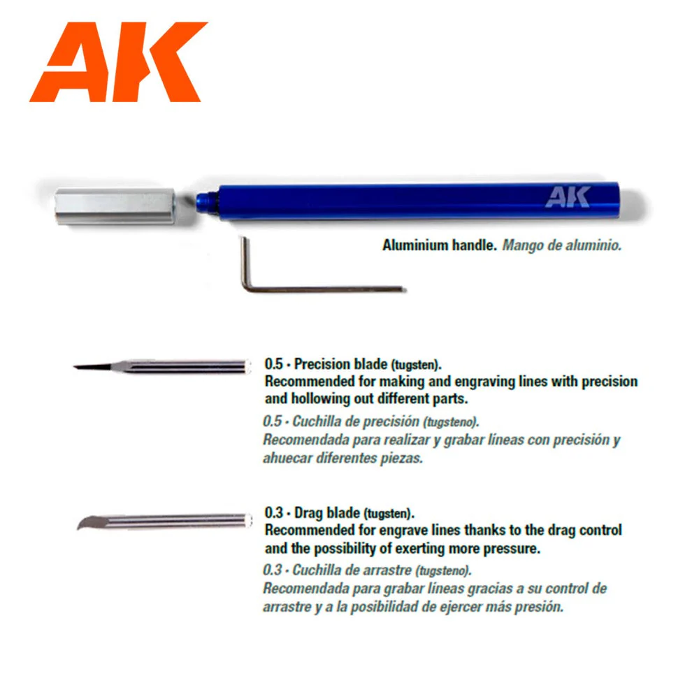 AK Interactive AK9321 Tugsten Steel Engraving Scriber - Image 2