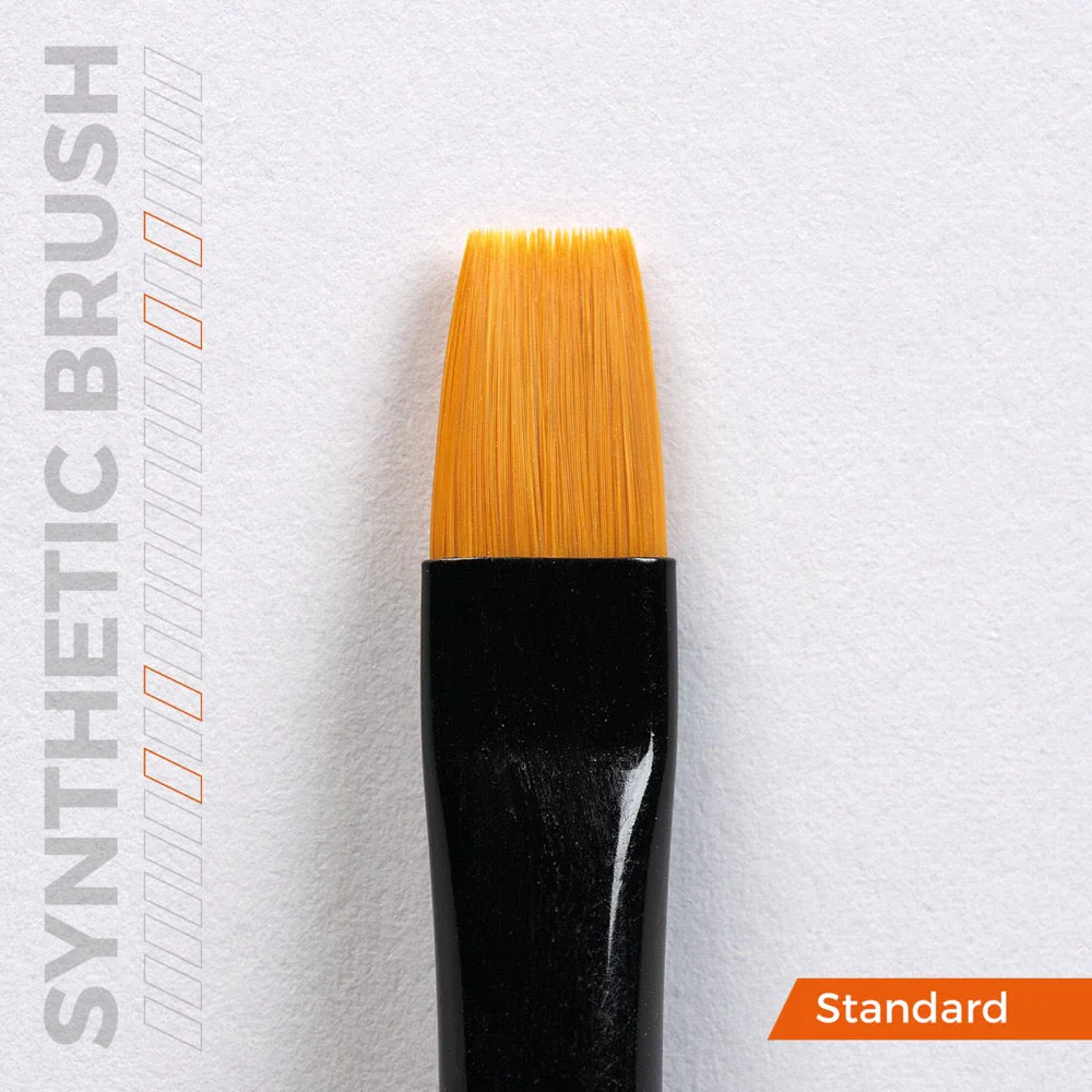 AK Interactive AKB003 Flat 4 Synthetic Paint Brush - Image 2