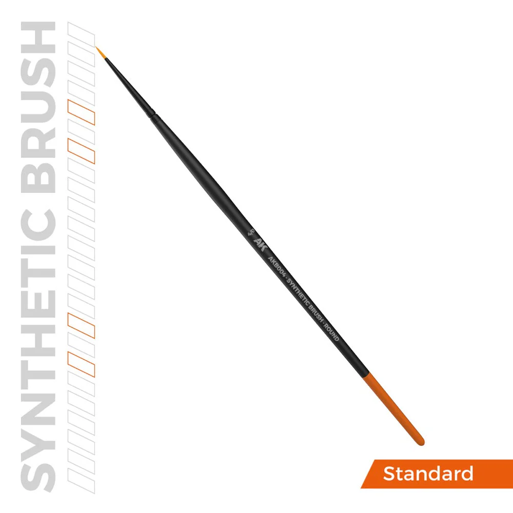 AK Interactive AKB004 Round 4/0 Synthetic Paint Brush - Image 3