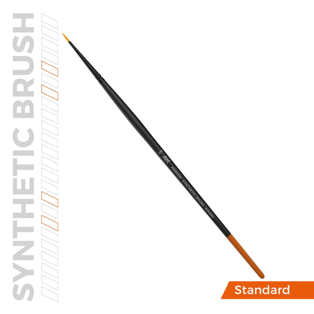 AK Interactive AKB006 Round 2/0 Synthetic Paint Brush - Image 3