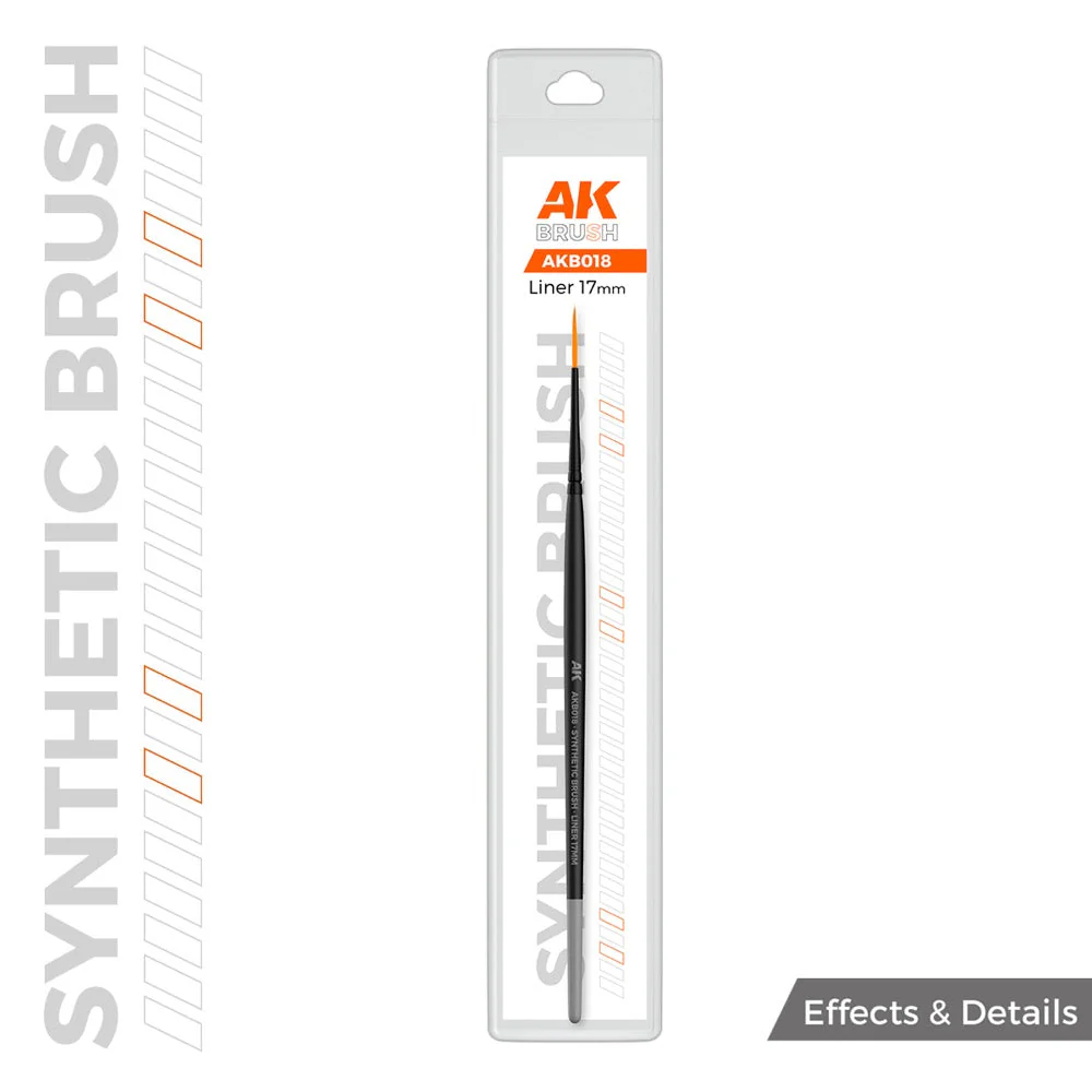 AK Interactive AKB018 Liner Synthetic Paint Brush
