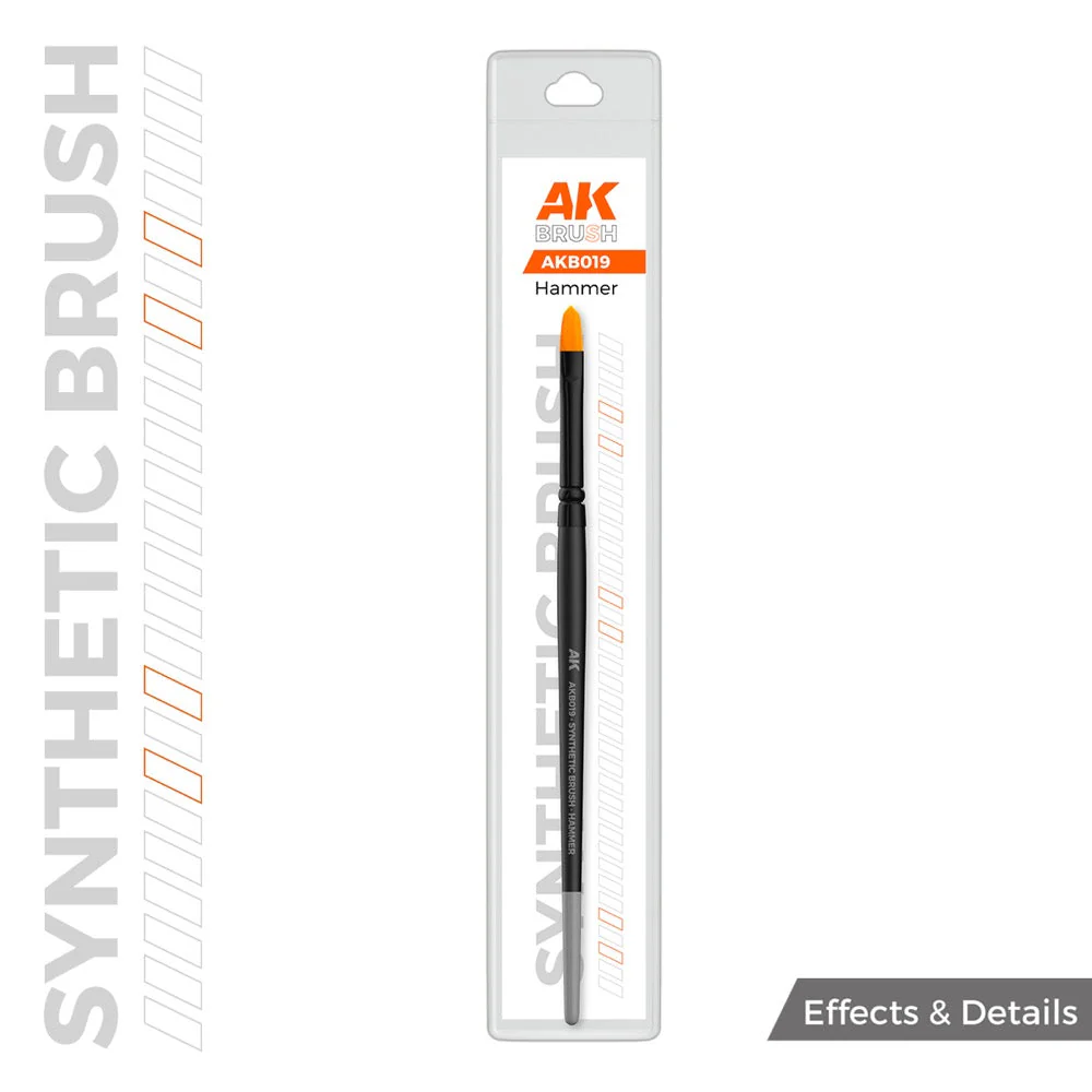 AK Interactive AKB019 Hammer Synthetic Paint Brush