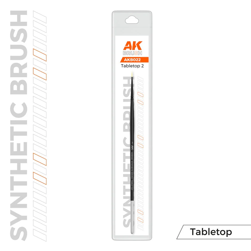 AK Interactive AKB022 Table Top 2 Synthetic Paint Brush