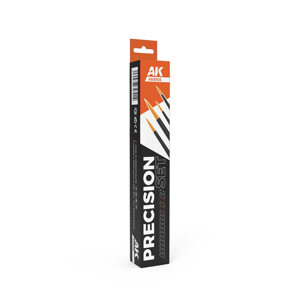 AK Interactive AKB108 Precision Brush Set (4pce)