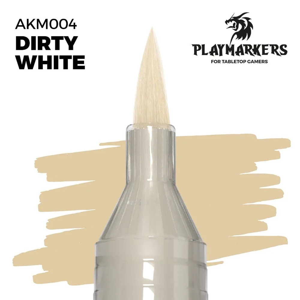 AK Interactive Playmarkers Dirty White Acrylic Paint Marker - Image 3