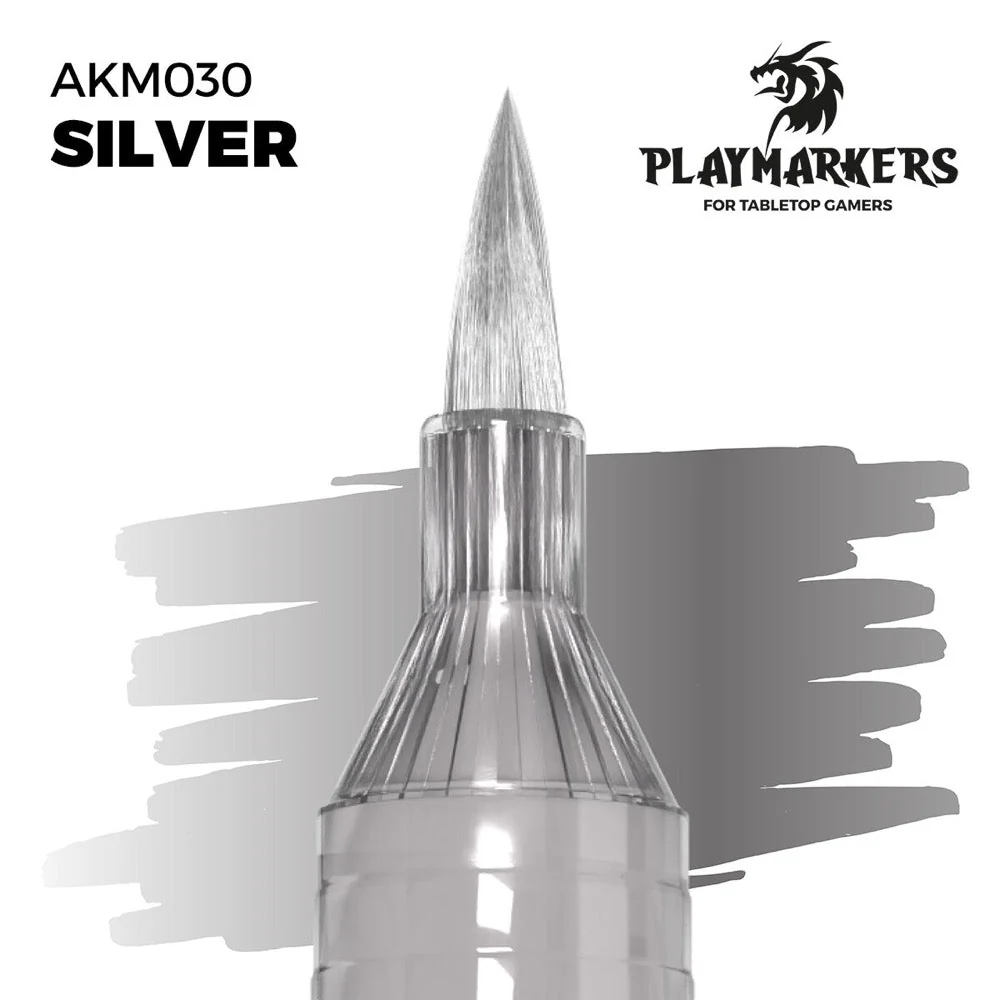 AK Interactive Playmarkers Silver Acrylic Paint Marker
