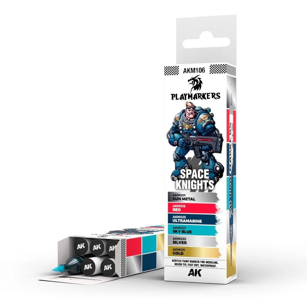 AK Interactive Playmarkers Set Space Knight (6 Colours)