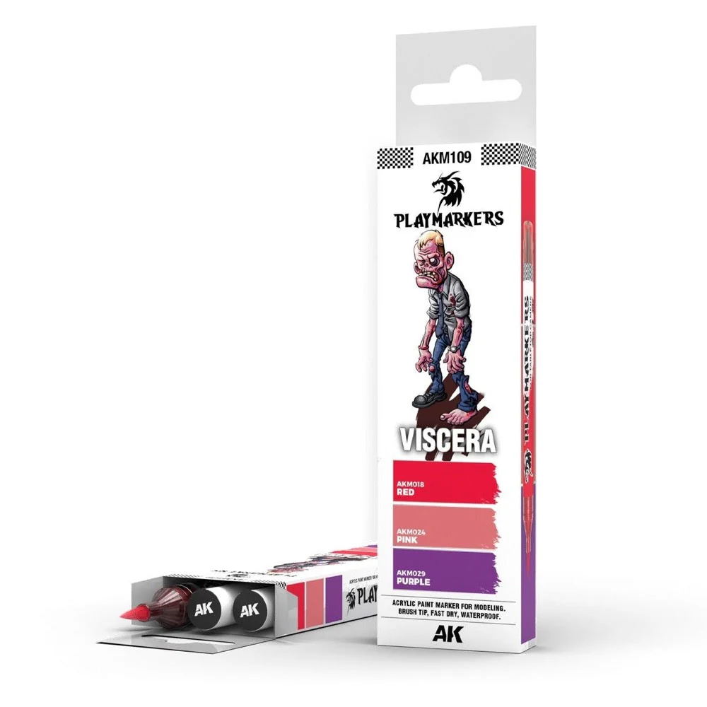 AK Interactive Playmarkers Set Viscera (3 Colours)
