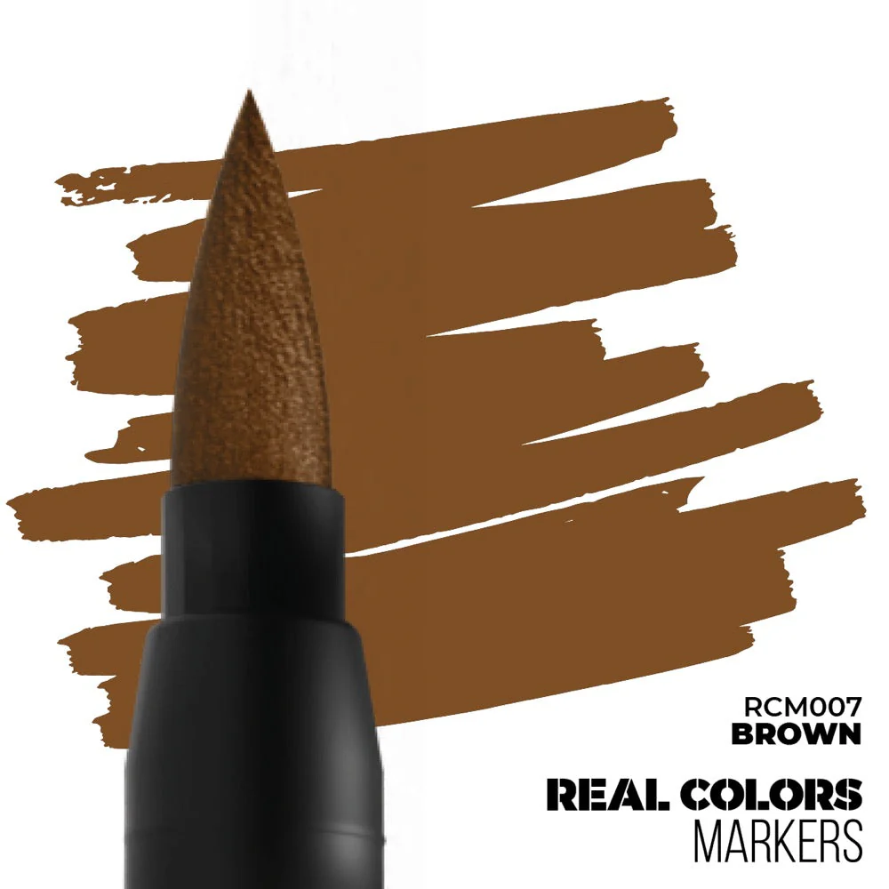 AK interactive RC007 Real Colors Markers Brown - Image 2