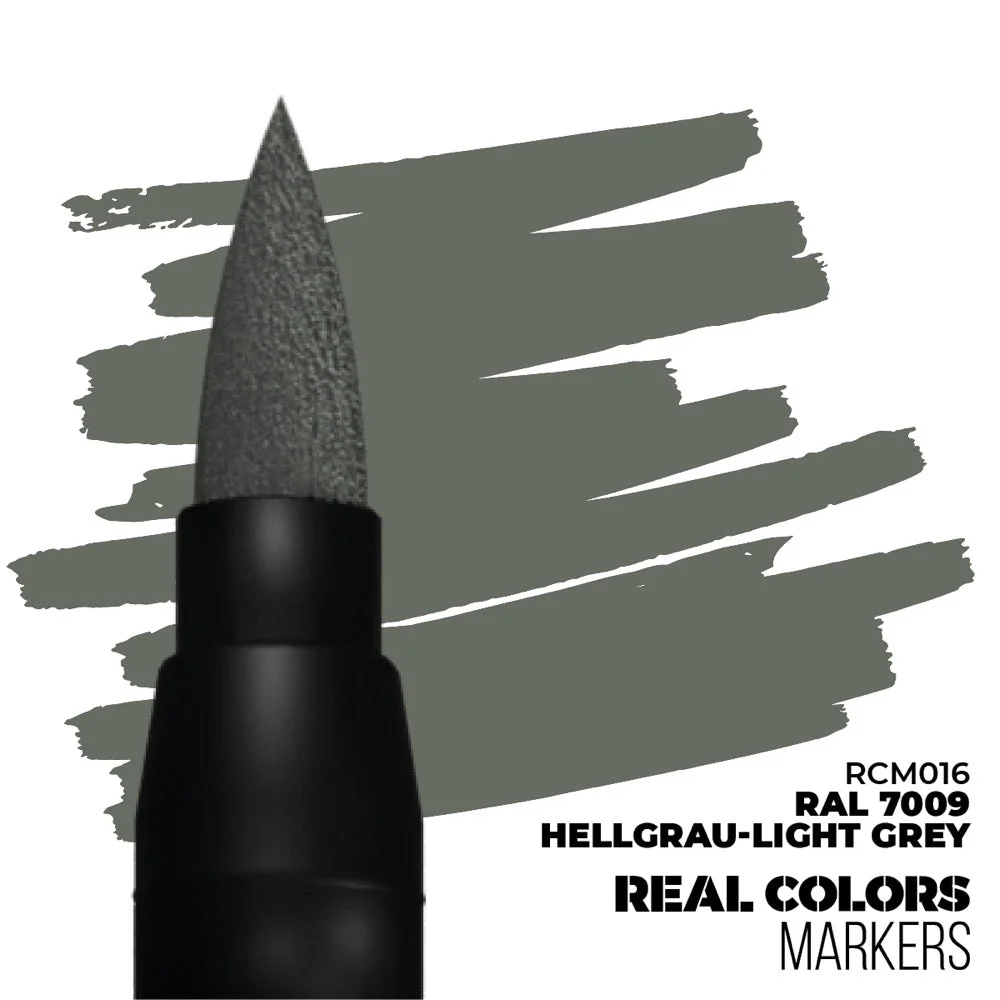 AK interactive RC016 Real Colors Markers RAL 7009 Hellgrau-Light Grey - Image 2