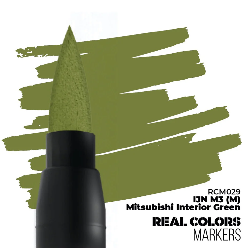 AK interactive RC029 Real Colors Markers IJN M3 (M) Mitsubishi Interior Green - Image 2