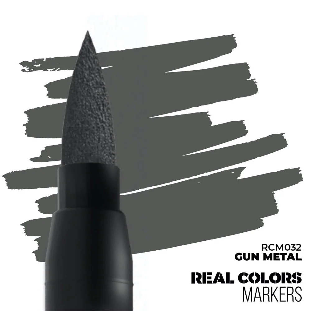 AK interactive RC032 Real Colors Markers Gun Metal - Image 2