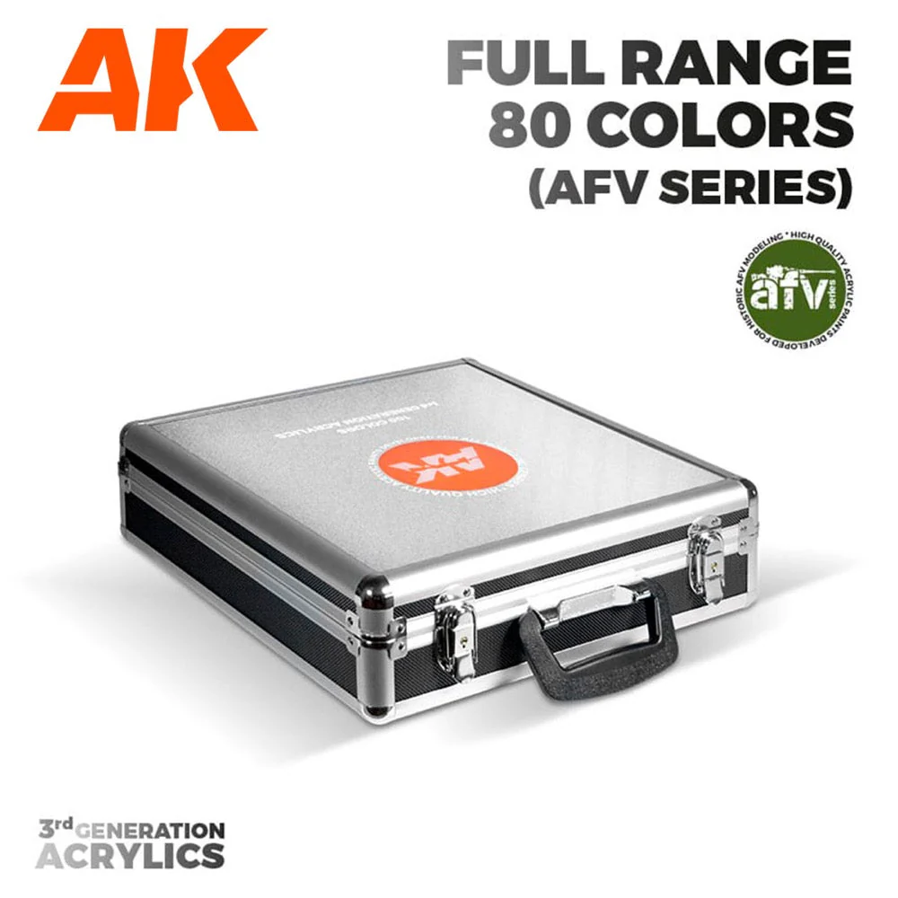 AK Interactive AK11703 Briefcase 80 Colours Acrylics 3 Gen AFV Series - Image 3