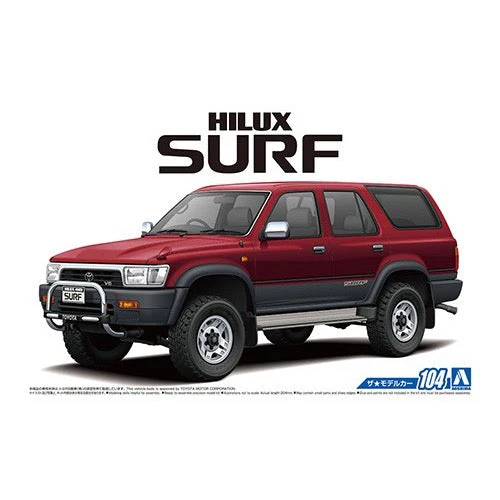 Aoshima A005698 1/24 Toyota VZN130G Hilux Surf SSR-X WIide Body 1991