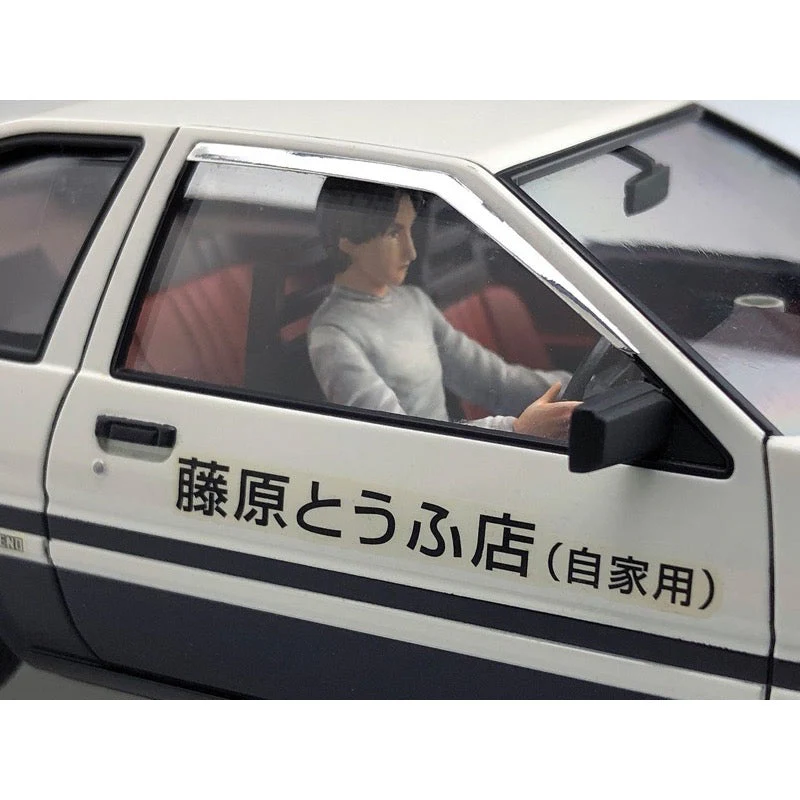 Aoshima A005954 1/24 Takumi Fujiwara AE86 Trueno Project D with Driver Figure - Image 4