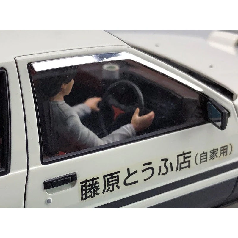 Aoshima A005954 1/24 Takumi Fujiwara AE86 Trueno Project D with Driver Figure - Image 5