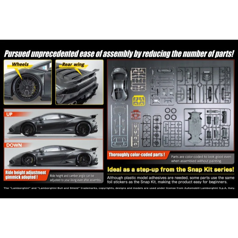 Aoshima A005990 1/24 LB Works Lamborghini Huracan Version 2 - Image 6