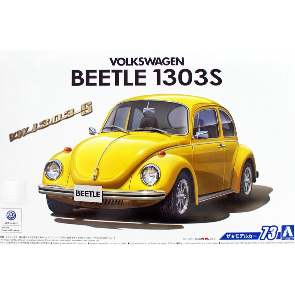 Aoshima A006130 1/24 Volkswagen Beetle 13AD 1303S 1973