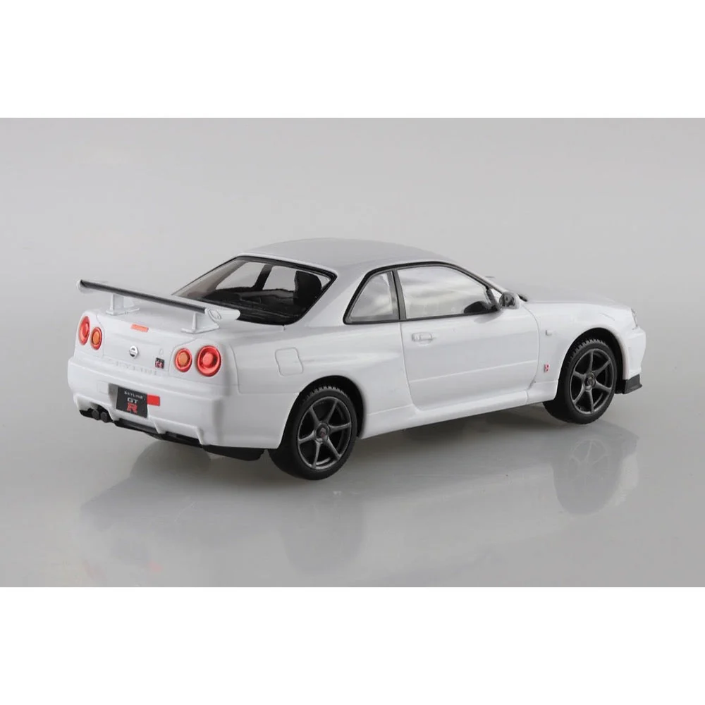 Aoshima A006251 1/32 Nissan R34 Skyline GT-R White Snap Kit - Image 3