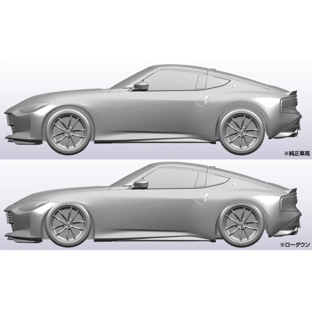 Aoshima 006263 1/32 Snap Kit Nissan RZ34 Fairlady Z Brilliant Silver - Image 4