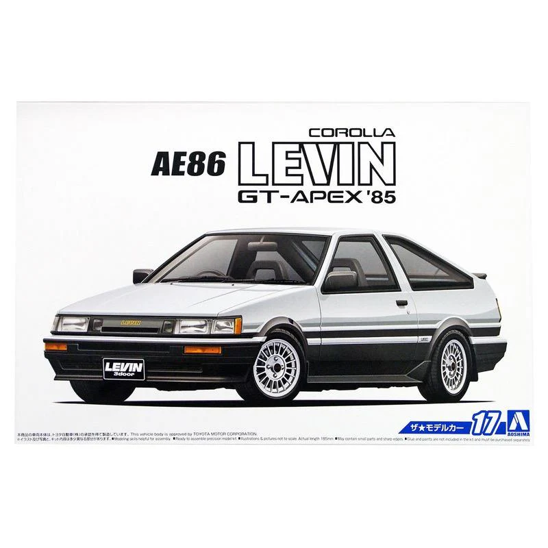 Aoshima A005225 1/24 AE86 Corolla Levin GT-Apex 1985