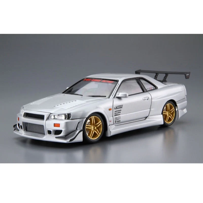 Aoshima A005542 1/24 C-West BNR34 Skyline GT-R 2002 - Image 2