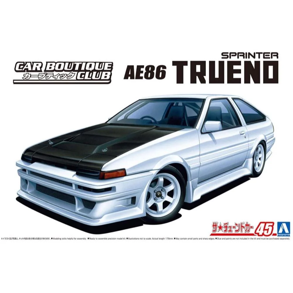 Aoshima A005863 1/24 Car Boutique Club AE86 Trueno 1985 Toyota