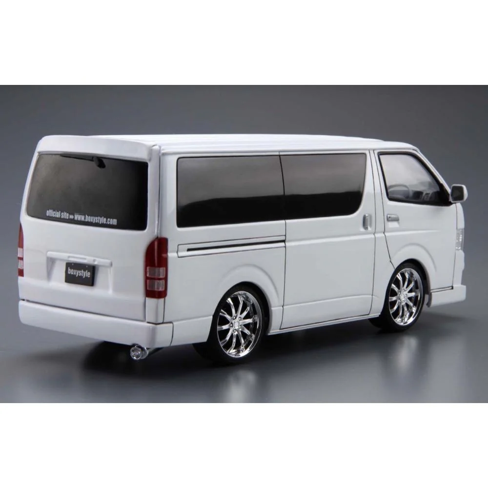 Aoshima A005895 1/24 Toyota Boxystyle TRH200v Hiace Super GL 2010 - Image 4