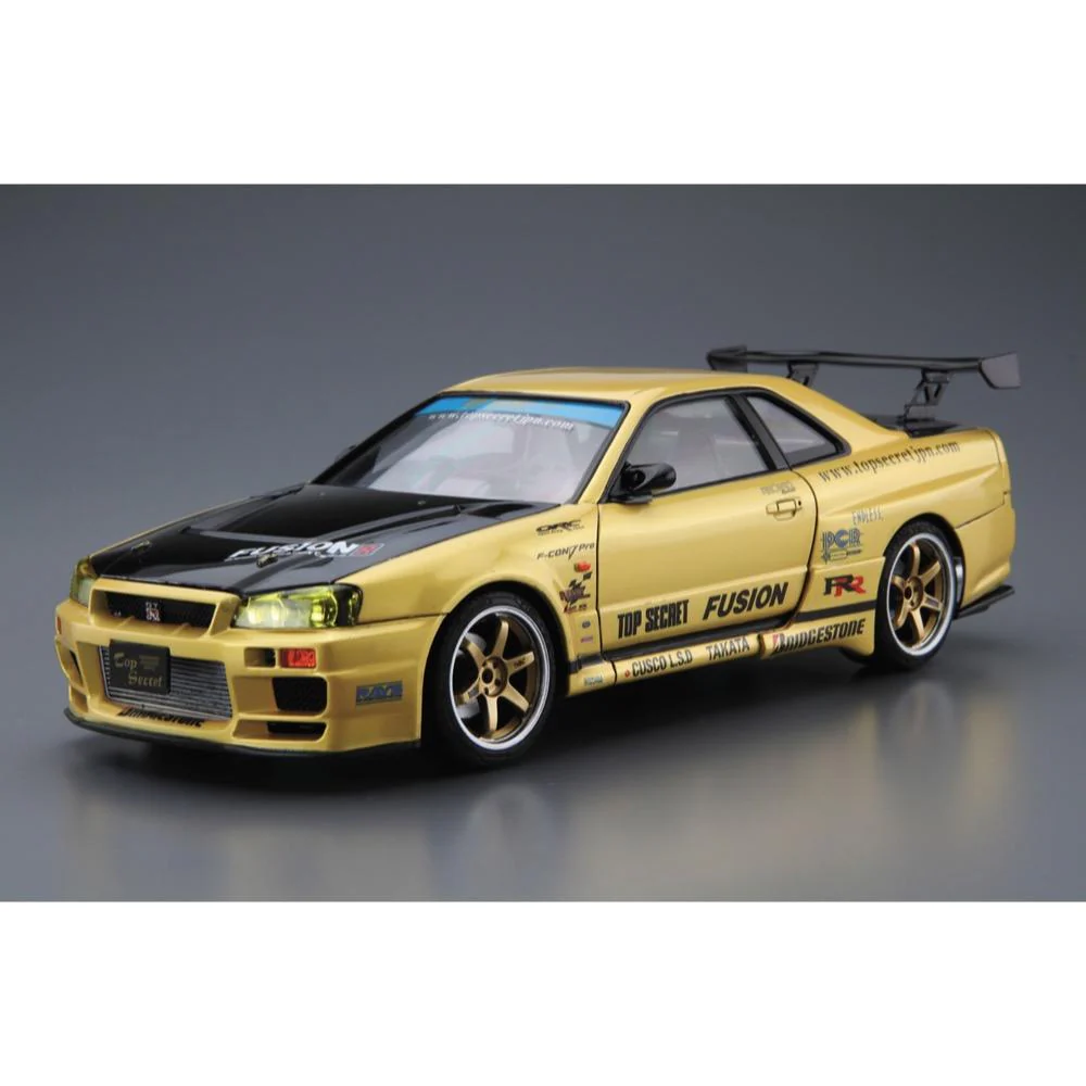 Aoshima A005984 1/24 Nissan Top Secret BNR34 Skyline GT-R 2002 - Image 3
