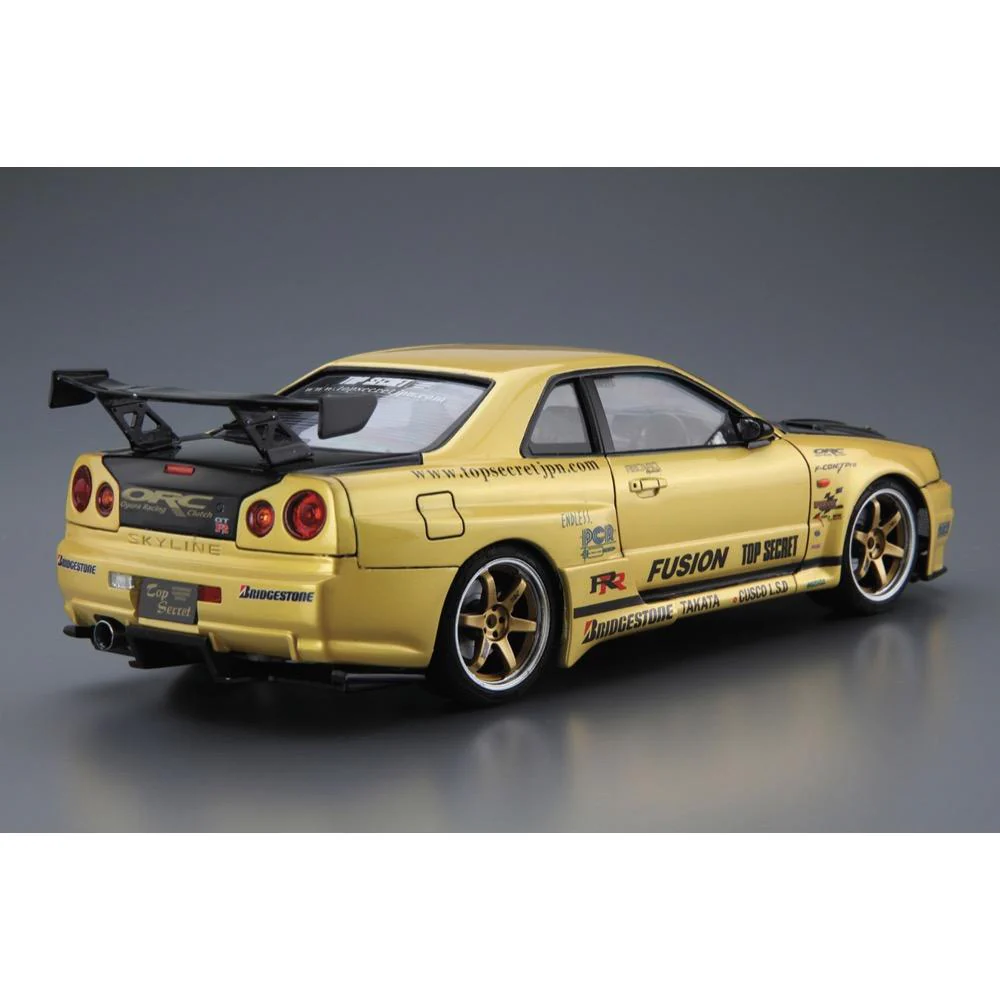 Aoshima A005984 1/24 Nissan Top Secret BNR34 Skyline GT-R 2002 - Image 4