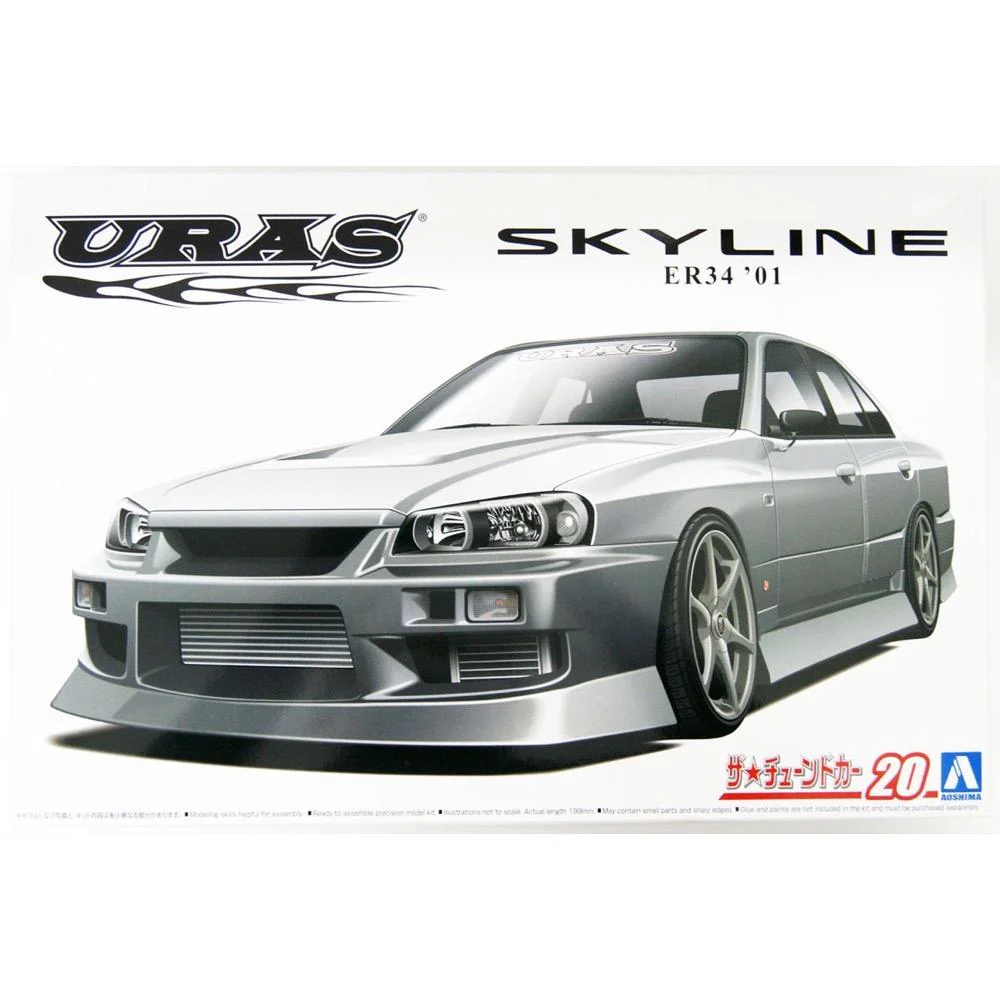 Aoshima A006134 1/24 Nissan Uras ER34 Skyline 25GT-t 2001