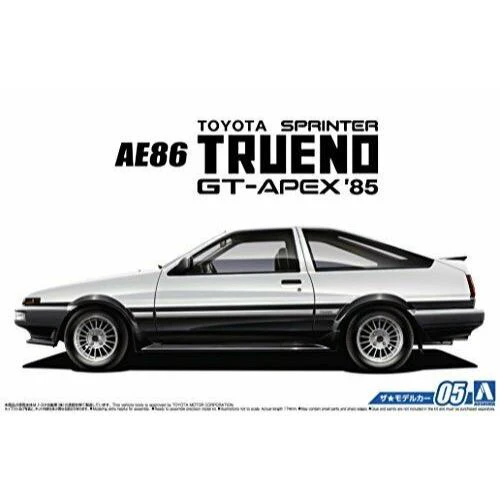 Aoshima A006141 1/24 Toyota AE86 Sprinter Trueno GT Apex 1985