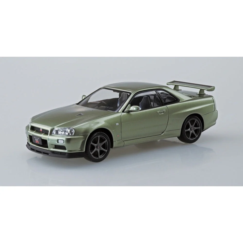 Aoshima A006253 1/32 Nissan R34 Skyline Gt-R Nur Millennium Jade - Image 2