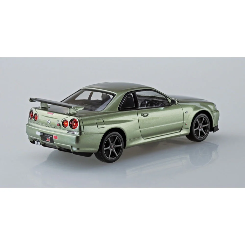 Aoshima A006253 1/32 Nissan R34 Skyline Gt-R Nur Millennium Jade - Image 3