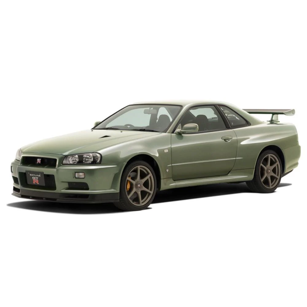 Aoshima A006253 1/32 Nissan R34 Skyline Gt-R Nur Millennium Jade - Image 4