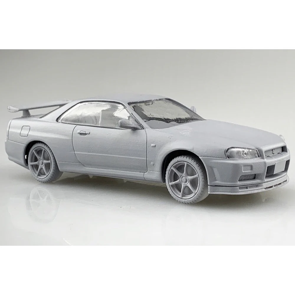 Aoshima A006254 1/32 Nissan R34 Skyline Gt-R Nur Sparkling Silver - Image 5