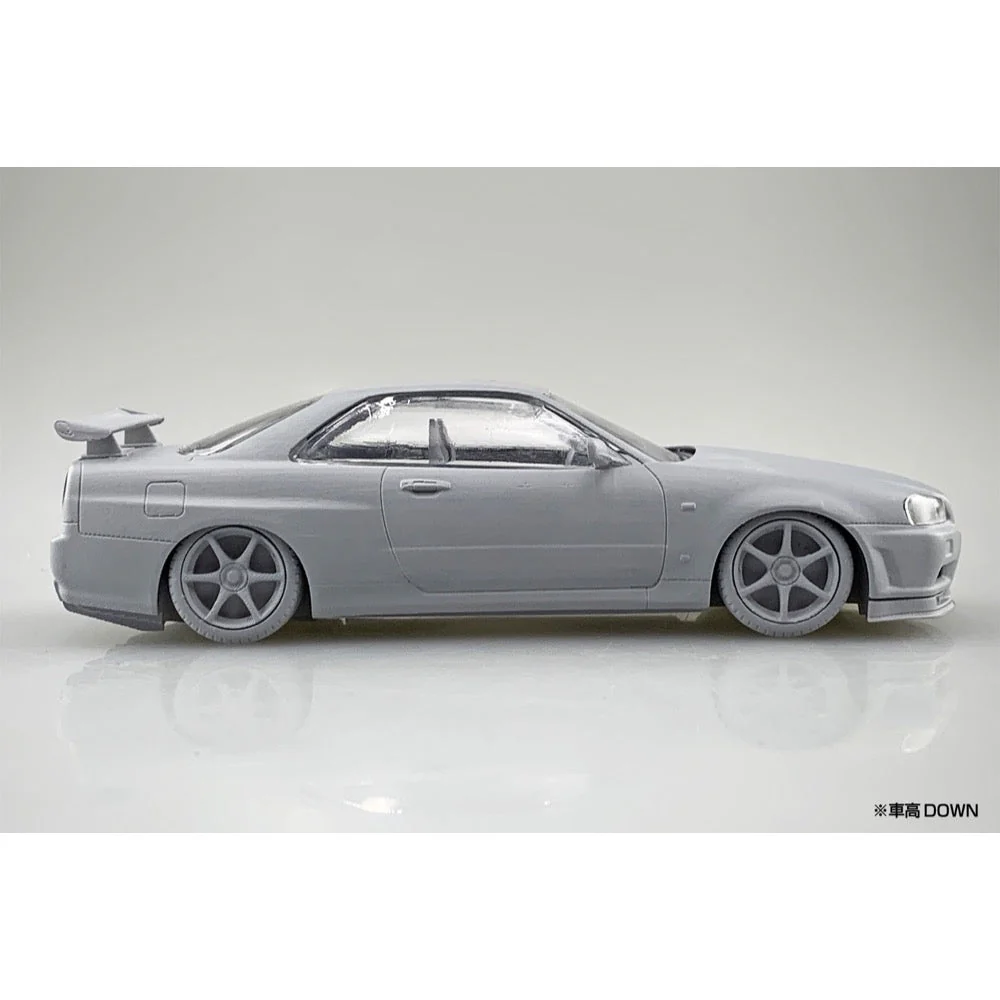 Aoshima A006254 1/32 Nissan R34 Skyline Gt-R Nur Sparkling Silver - Image 7