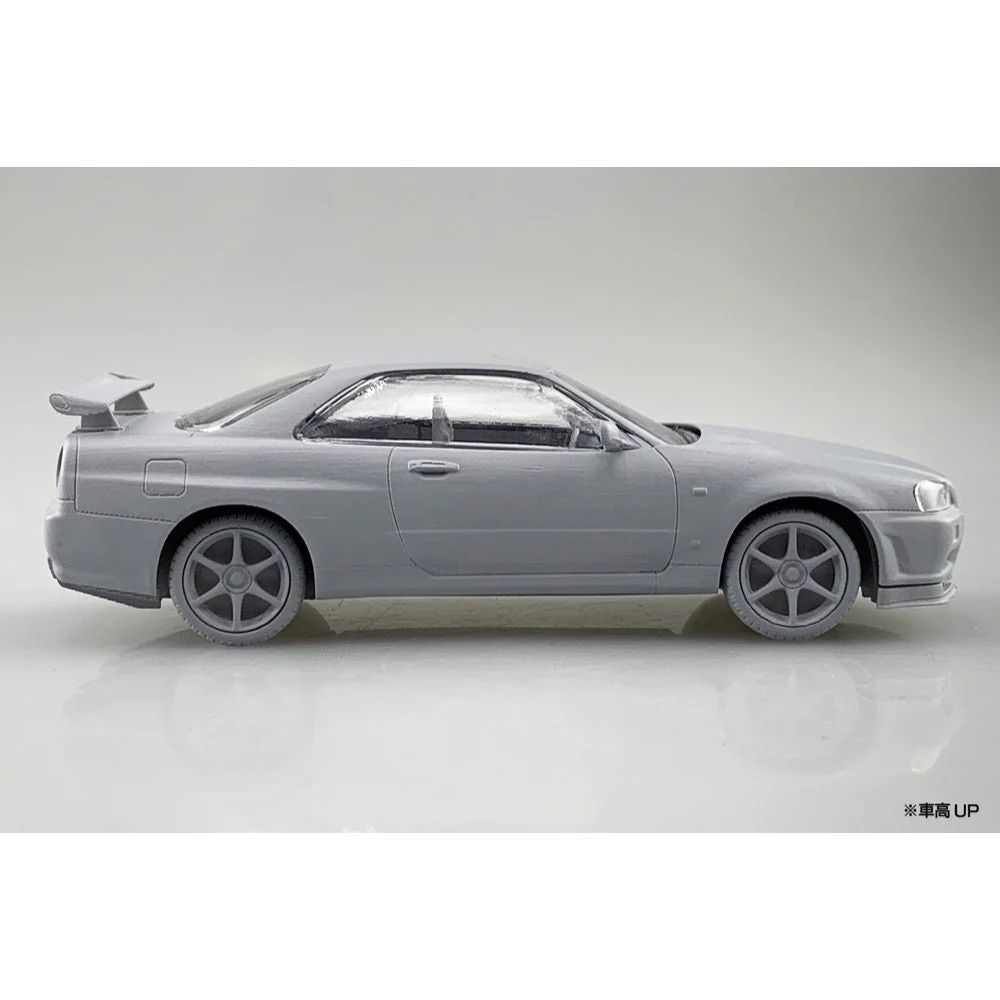 Aoshima A006254 1/32 Nissan R34 Skyline Gt-R Nur Sparkling Silver - Image 8