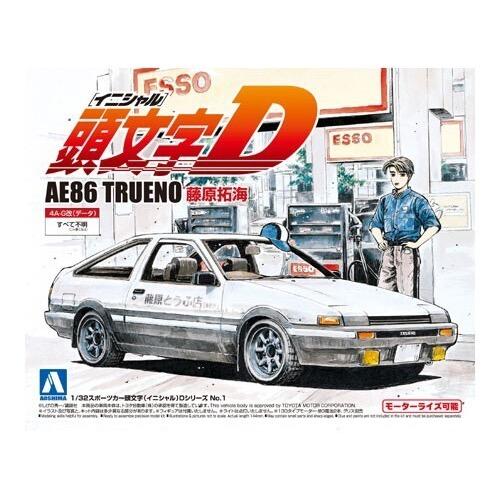 Aoshima A000896 1/32 AE86 Trueno Takumi Fujiwara Toyota Initial D - Image 6