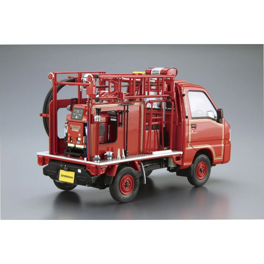 Aoshima A005794 1/24 Subaru TT2 Sambar The Fire Engine 2011 - Image 3