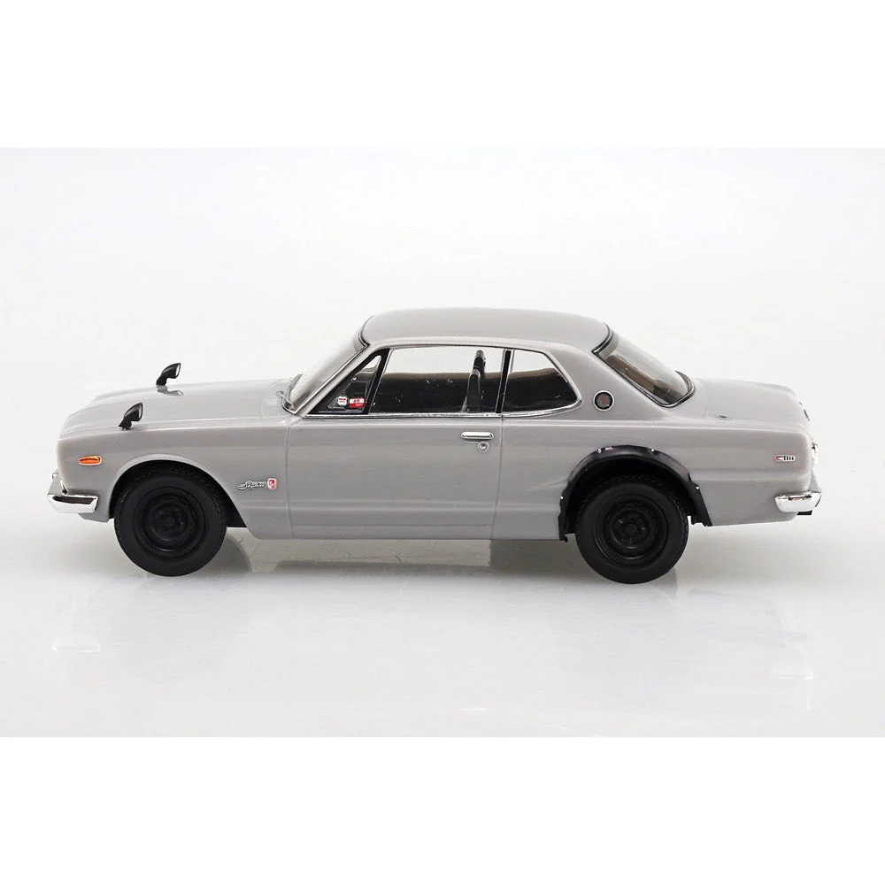 Aoshima A005882 1/32 Nissan Syline 2000 GT-R Silver Snap Kit - Image 4