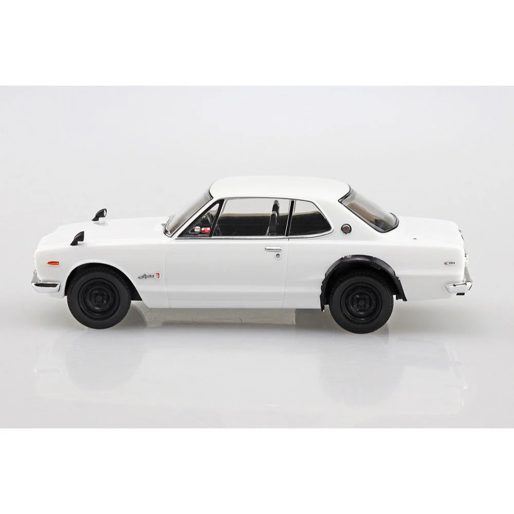 Aoshima A005883 1/32 Nissan Syline 2000 GT-R White Snap Kit - Image 4