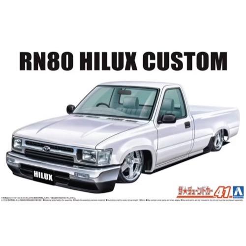 Aoshima A005949 1/24 RN80 Hilux Custom 1985 Toyota