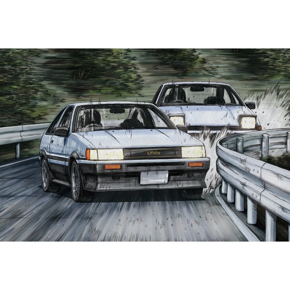 Aoshima A005965 1/24 Initial D Fakiyama Wataru AE86 Levin Toyota - Image 5