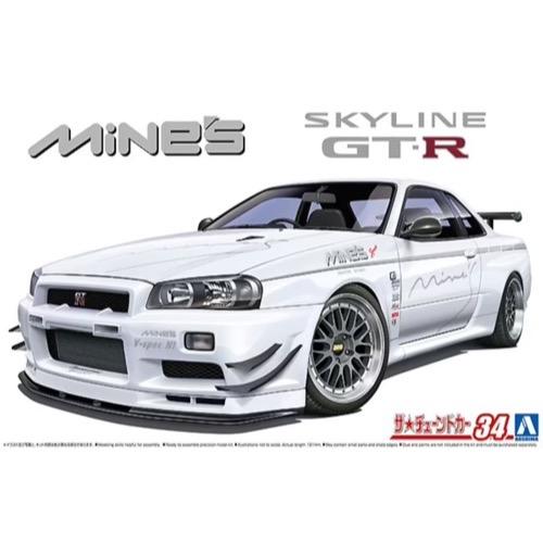 Aoshima A005986 1/24 Mines BNR34 Skyline GT-R 2002 Nissan