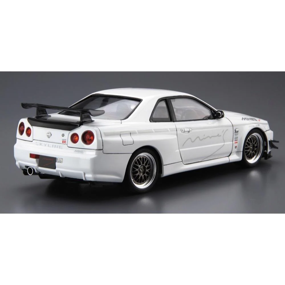 Aoshima A005986 1/24 Mines BNR34 Skyline GT-R 2002 Nissan - Image 3