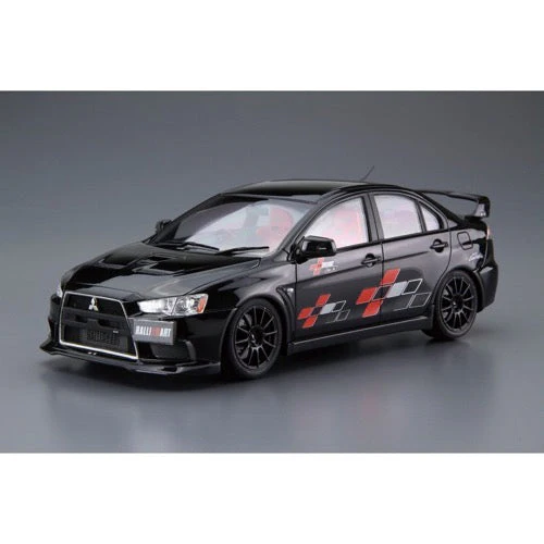 Aoshima A005987 1/24 Mitsubishi Lancer Evolution X Ralliart CZ4A 2007 - Image 2