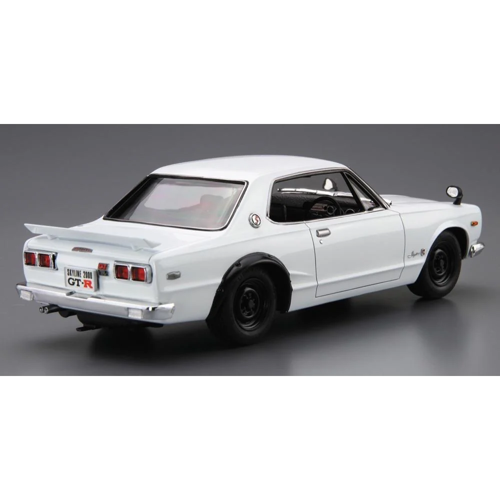 Aoshima A006106 1/24 Nissan KPGC10 Skyline HT2000GT-R 1971 - Image 3
